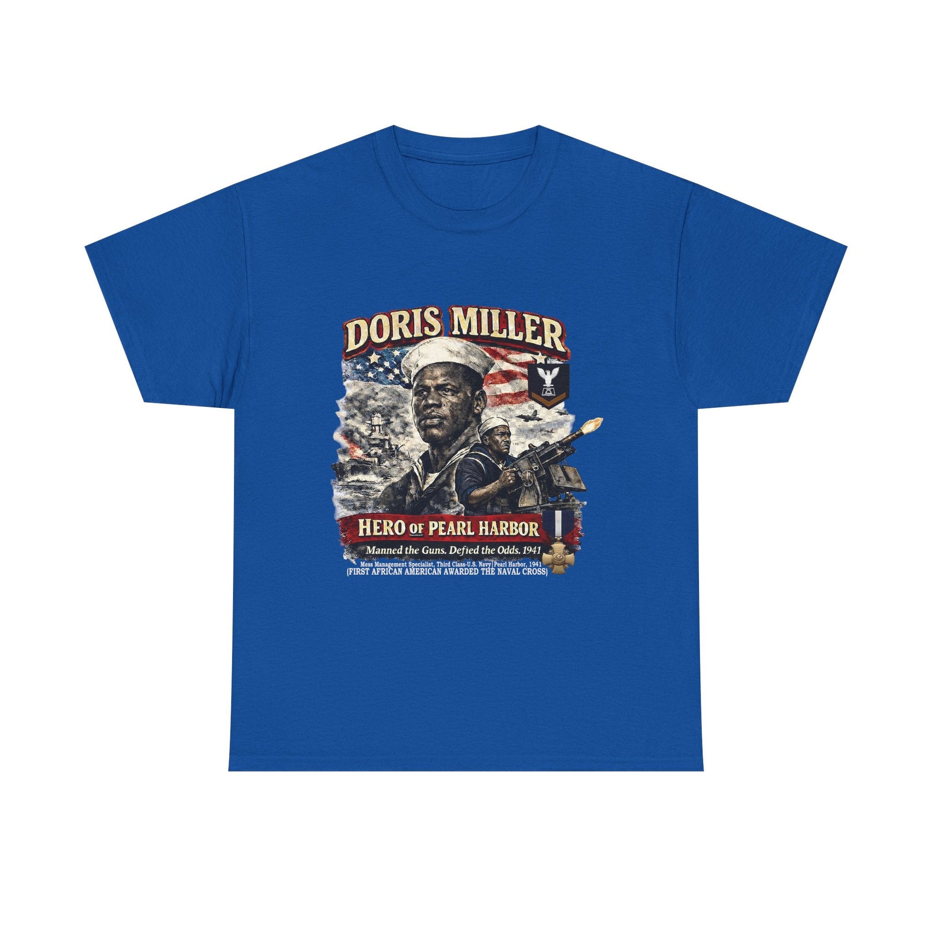 Doris Miller Pearl Harbor Tribute T‑Shirt, military veteran