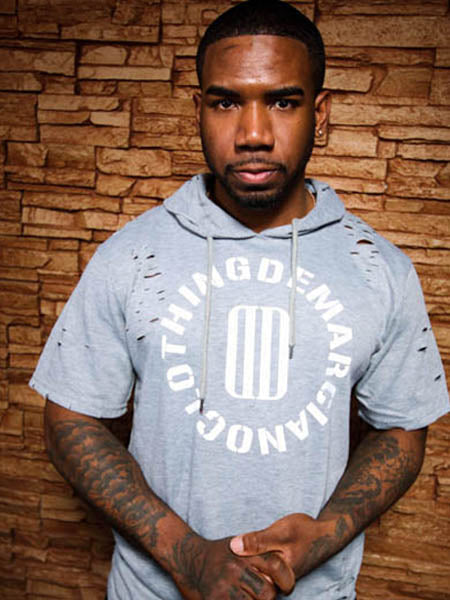 Gray Salute Ripped hood