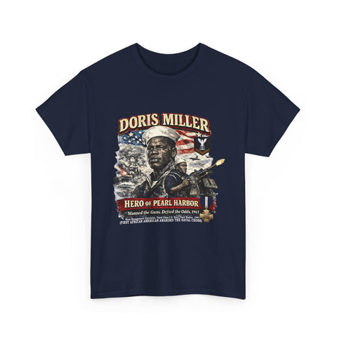 Doris Miller Pearl Harbor Tribute T‑Shirt, military veteran
