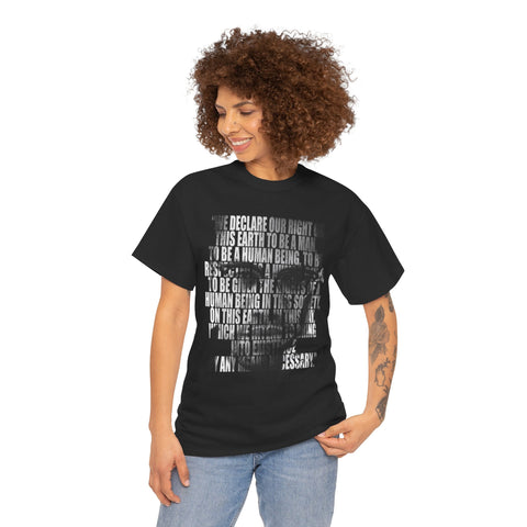 By Any Means Malcolm X Statement Tee | Unisex Cotton T-Shirt, Activism Apparel, Empowerment Gift, Casual Wear