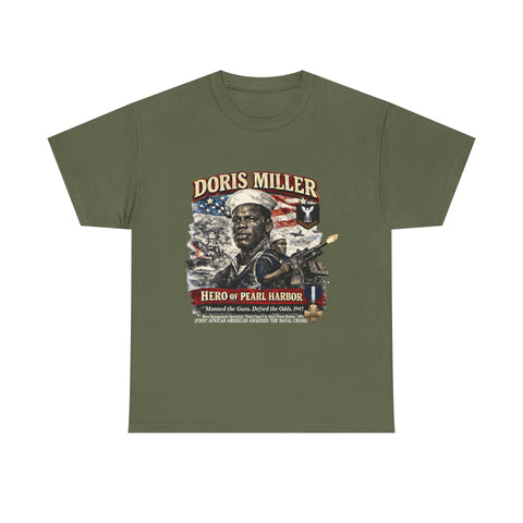 Doris Miller Pearl Harbor Tribute T‑Shirt, military veteran