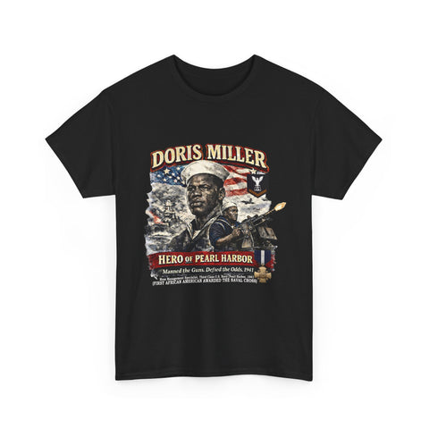 Doris Miller Pearl Harbor Tribute T‑Shirt, military veteran