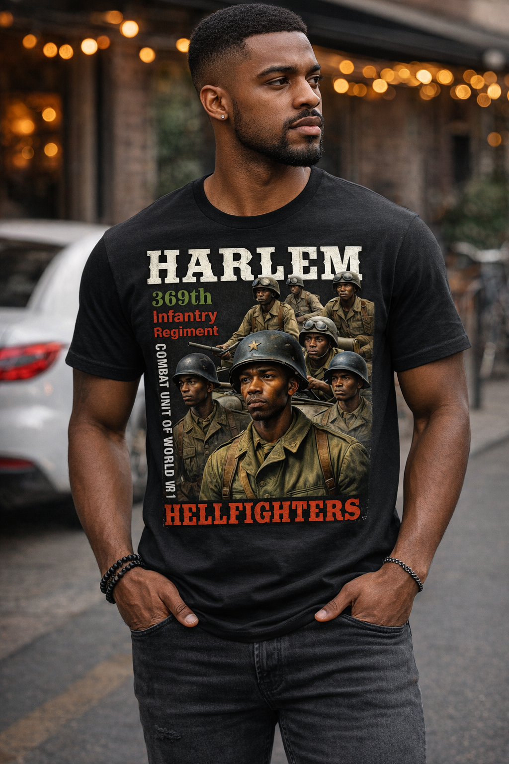 HARLEM HELLFIGHTERS, 369TH INFANTRY REGIMENT, Military appreciation t-shirt, menswear