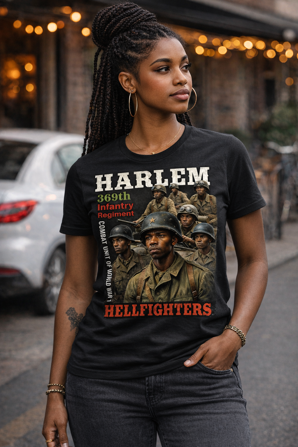 HARLEM HELLFIGHTERS, 369TH INFANTRY REGIMENT, Military appreciation t-shirt, menswear