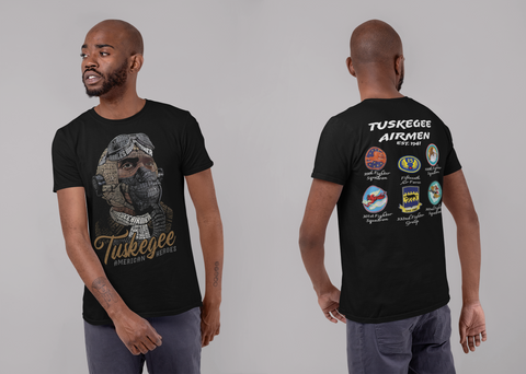 Tuskegee 332nd Fighter Group Airmen T-Shirt menswear