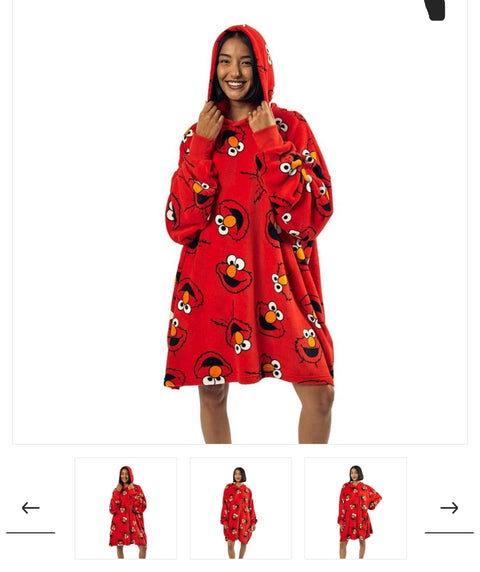 Elmo hoodie Blanket Snuggys