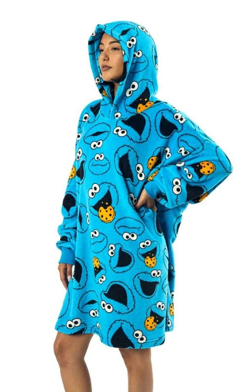Cookie Monster Hoodie Blanket
