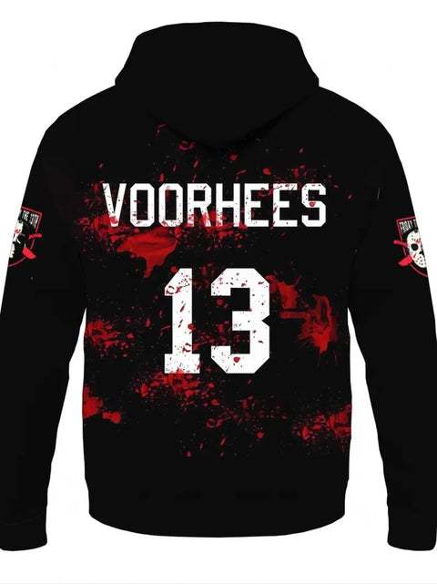 Voorhees all over print hoodie