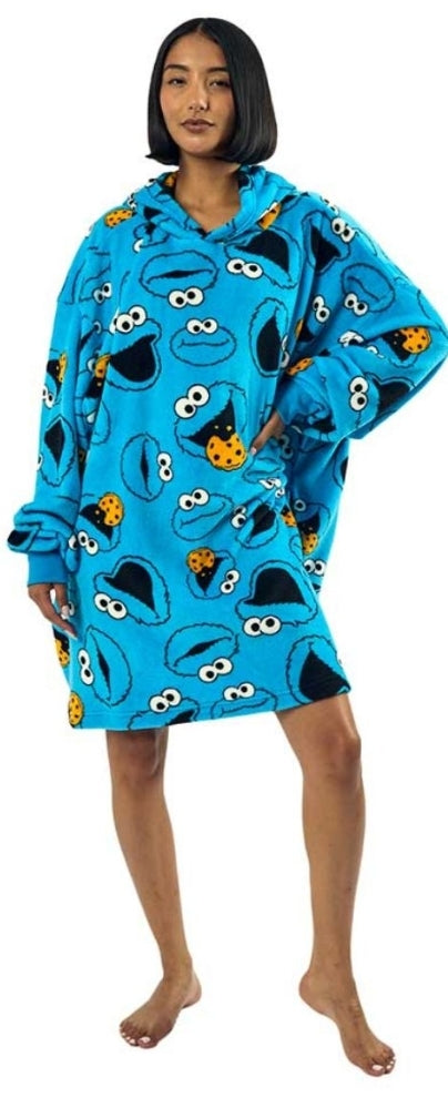 Cookie Monster Hoodie Blanket