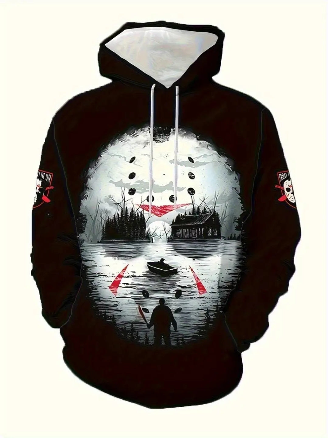 Voorhees all over print hoodie