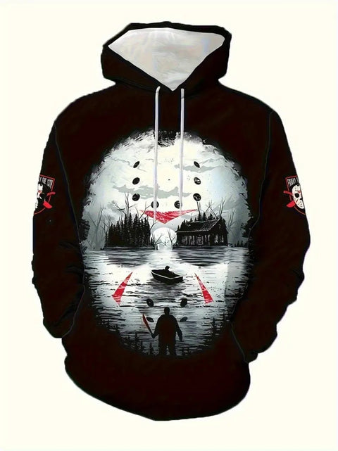 Voorhees all over print hoodie