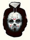 Voorhees all over print hoodie