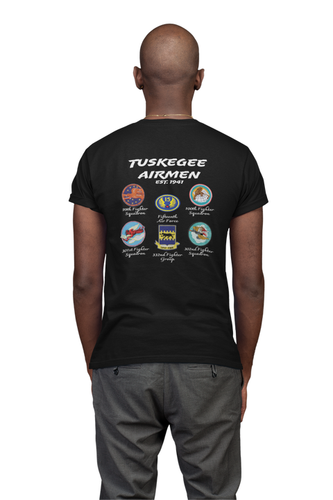 Tuskegee 332nd Fighter Group Airmen T-Shirt menswear