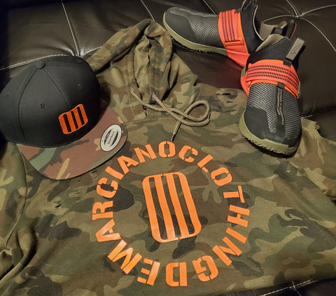 Woodland Camo Salute Ripped Hood