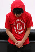 Bold Red Salute Ripped Hood T